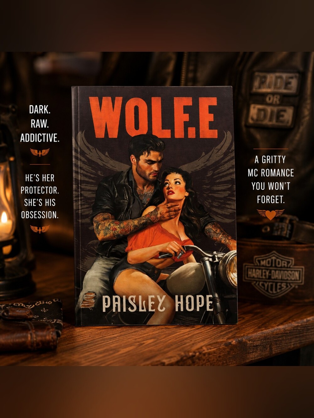 Wolfe by Paisley Hope — Red & Black Cover Paperback